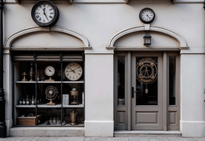 The Timekeeper is Turicum's clock shop in the train station
